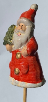 Samichlaus Keramik auf Stab, Tannli